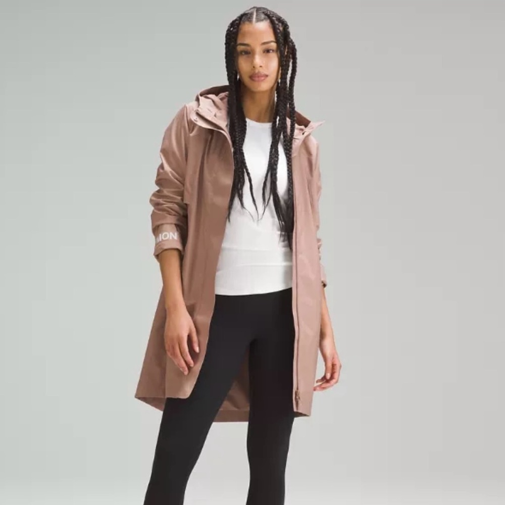 Lululemon Rain Rebel Jacket Size 4 Pink Clay